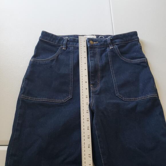 Rolla's Jeans Womens 32 Blue Denim Eastcoast Flare High Rise Organic Cotton - Picture 6 of 12